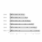 Kit Promocional C/ 2 Corrediças Metálicas Bigfer 500 Mm Epóxi