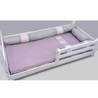 Kit Protetor Rolinho Montessoriano Chevron Cinza/rosa Casatema