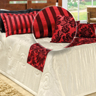 Kit Provençal King Casa Dona 8 Peças Vermelho