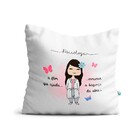 Kit Psicóloga A Flor Que Ajuda Caneca Almofada E Mousepad