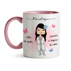Kit Psicóloga A Flor Que Ajuda Caneca Almofada E Mousepad