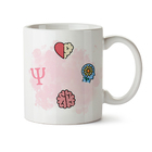 Kit Psicóloga Feminino Caneca E Almofada Cabelo:loiro Liso