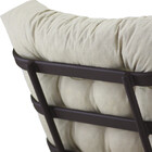 Kit Puff Almofada Decorativo + Poltrona Costela Alumínio