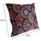 Kit Puff Banqueta 40cm + 2 Almofadas 45cm Decorativas Bf Colc