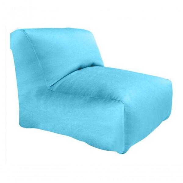 Kit Puff E Poltrona Pérola De Isopor Água