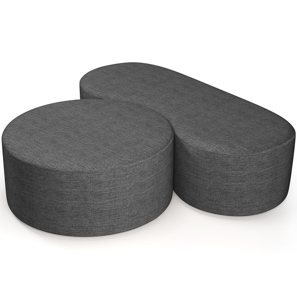 Kit Puff Redondo Lola E Puff Recamier Orgânico Orbit W01 Linh