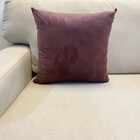 Kit Puff Tubinho Veludo + 2 Capas De Almofada 45x45  Rose