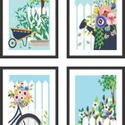 Kit Quadrinhos De Paisagem E Jardim