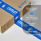 Kit Quadro Decorativo 2 Telas Abstrato Geométrico Círculos Tr