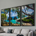 Kit Quadro Decorativo 3 Peças 60x40 Model. Fernando De Noronh