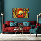 Kit Quadro Decorativo Abstrato Menina No Balanço Sala Quarto