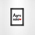 Kit Quadro Decorativo Agronomia 1 Peça Pvc Luven Pre