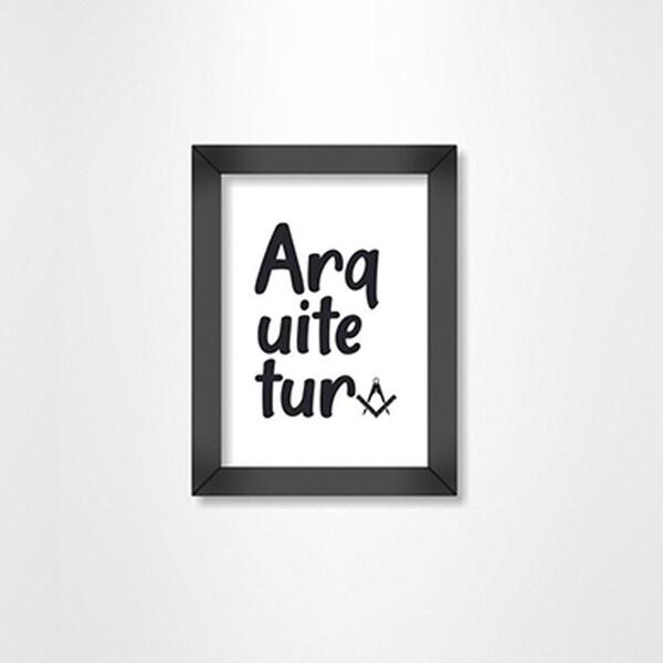 Kit Quadro Decorativo Arquitetura 1 Peça Pvc Luven Pre