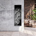 Kit Quadro Decorativo Grande Casal Leoes Família Leao 60x180