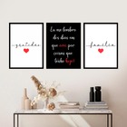 Kit Quadro Decorativo Gratidão Inclui Moldura 60x45