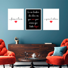 Kit Quadro Decorativo Gratidão Inclui Moldura 60x45