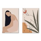 Kit Quadro Decorativo Mulher Minimalista