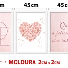 Kit Quadro Decorativo Que A Felicidade Vire Rotina