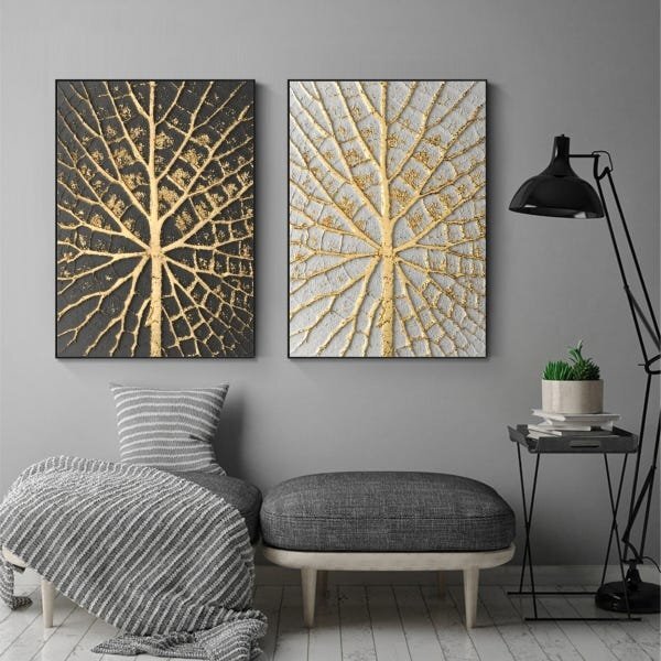 Kit Quadro Decorativo Raizes Da Vida Com Moldura Preta - 300x