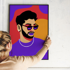 Kit Quadro Para Sala Moldura Grande Pop Art Fashion