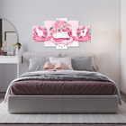 Kit Quadros Decorativo Quarto Infantil Unicórnio Rosa Menina