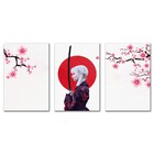 Kit Quadros Decorativos  Japão Samurai