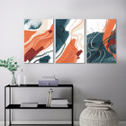 Kit Quadros Decorativos Abstrato