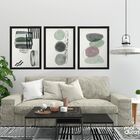 Kit Quadros Decorativos Abstrato Boho Grande 40x60