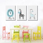 Kit Quadros Decorativos Animais Infantil M2