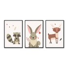 Kit Quadros Decorativos Animais Infantil M8