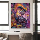 Kit Quadros Decorativos Animal Colorido Abstrato