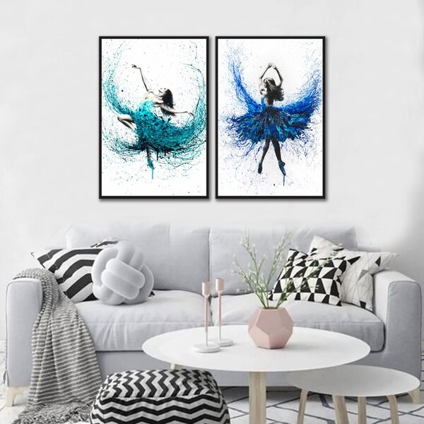 Kit Quadros Decorativos Bailarina