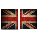 Kit Quadros Decorativos Bandeira Inglaterra Vintage