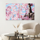 Kit Quadros Decorativos Cerejeira Flor Sakura