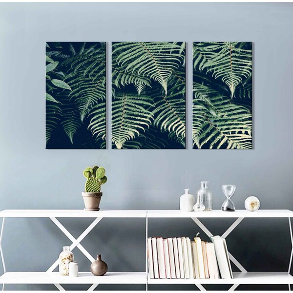 Kit Quadros Decorativos Folhagem Grande