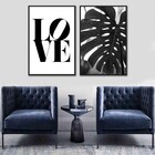 Kit Quadros Decorativos Frase Love