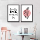 Kit Quadros Decorativos Frases Minimalistas