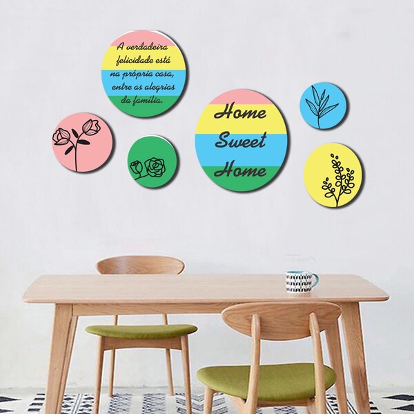 Kit Quadros Decorativos Frases Para Casa