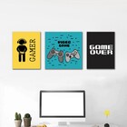 Kit Quadros Decorativos Gamer