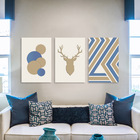 Kit Quadros Decorativos Geometrico Cervo