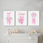 Kit Quadros Decorativos Infantil Bale