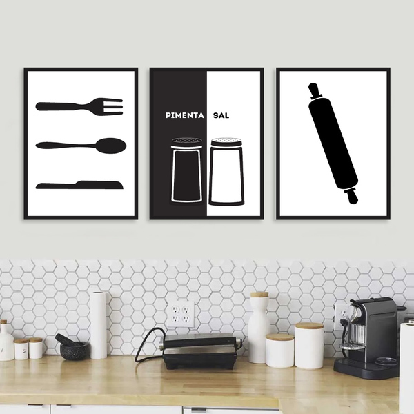 Kit Quadros Decorativos Kit Cozinha