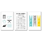 Kit Quadros Decorativos Lavanderia