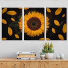 Kit Quadros Decorativos Lindo Girassol