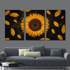 Kit Quadros Decorativos Lindo Girassol