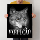 Kit Quadros Decorativos Lobo Execução
