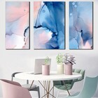 Kit Quadros Decorativos Mármore Abstrato