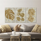 Kit Quadros Decorativos Marmore Costela De Adão