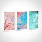 Kit Quadros Decorativos Marmorizados