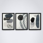 Kit Quadros Decorativos Minimalista Abstrato Grande 40x60
